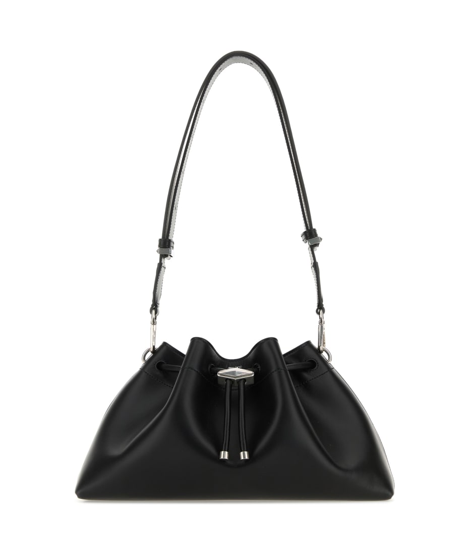 VIP【関税送料無料】希少 Jimmy Choo Bon Bon Handbag Bon Bon | Ivory Satin Bag with Crystal Handle | JIMMY CHOO