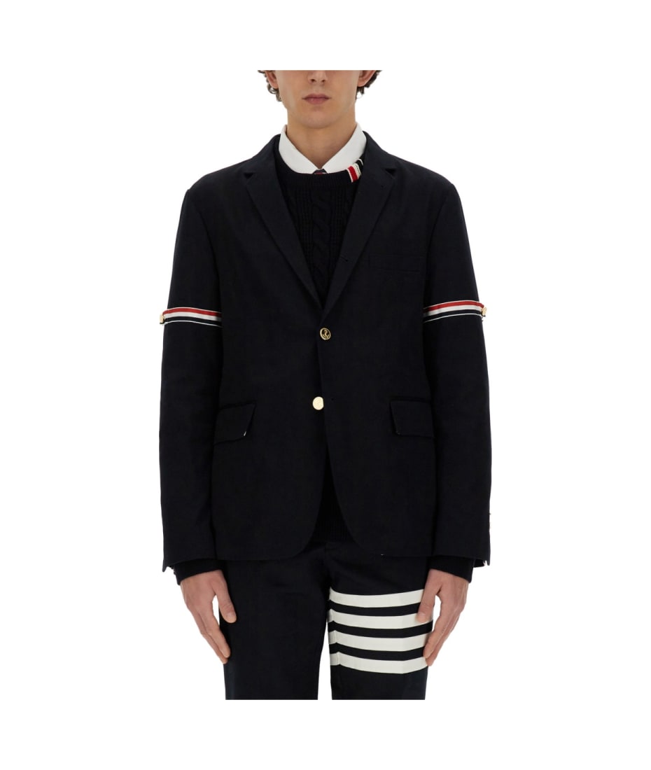 ジャケット Thom Browne 4Bar Single-Breasted Wool Jacket Flannel 4 Bar Classic Sport Coat | Thom Browne