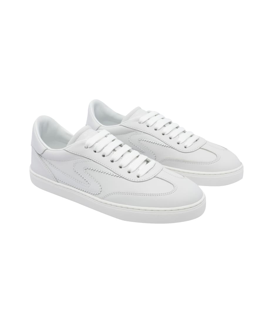 スチュアート・ワイツマン ランアラウンドスニーカー SW RUNAROUND SNEAKER in CREAM/WHITE for Women | Stuart Weitzman®