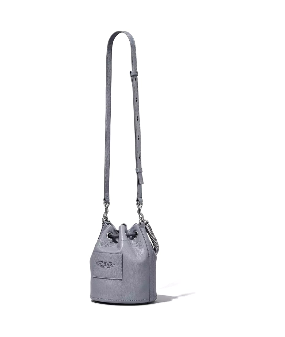 Marc Jacobs The Leather Bucket Bag Wolf Grey