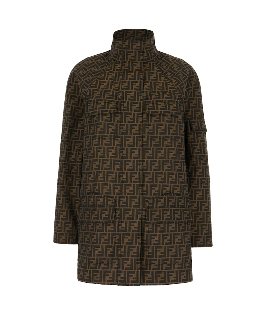 ジャケット FENDI Embroidered Polyester Blend Jacket Fendi Printed Polyester Blend Jacket | italist