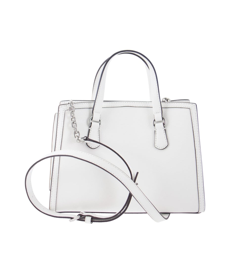 Michael Kors Marilyn Medium Satchel Optic White One Size : Clothing, Shoes  & Jewelry 