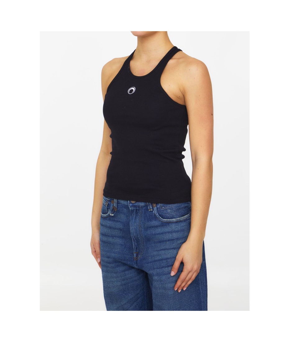 【関税&送料込】Marine Serre Embroidered Polyester Blend Pan Marine Serre Moon Logo Tank Top | italist