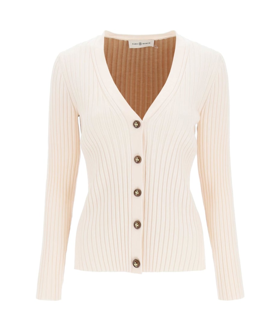 Tory Burch Color-block Ribbed Cardigan | italist