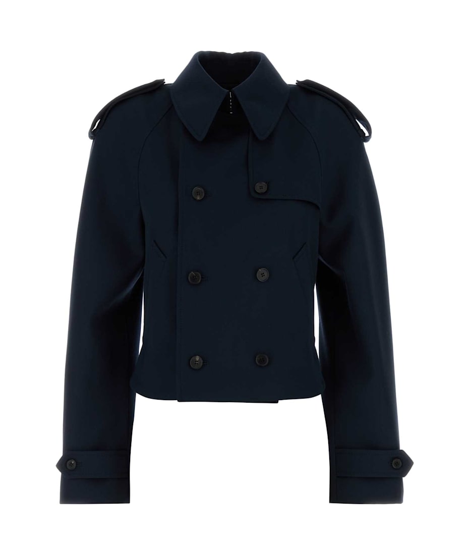 コート Alexander Mcqueen Midnight Blue Wool Trench Coat Shop Blue Alexander McQueen Online | Nordstrom