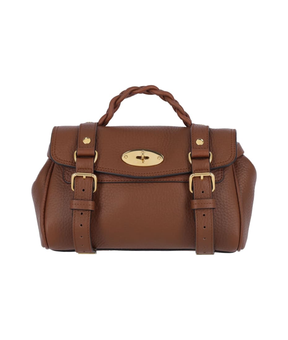 ハンドバッグ MULBERRY MINI ALEXA HANDBAG Mulberry | Mini Alexa | Chalk Heavy Grain | Mini & Micro Bags