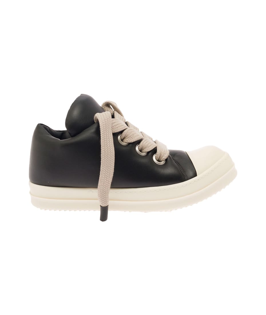 RICK OWENS JUMBO LACE PADDED LOW SNEAKS