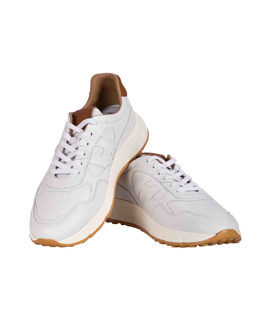 スニーカー HOGAN SNEAKERS WHITE-COGNAC Sneakers Hogan H-Stripes WHITE, BROWN for Man
