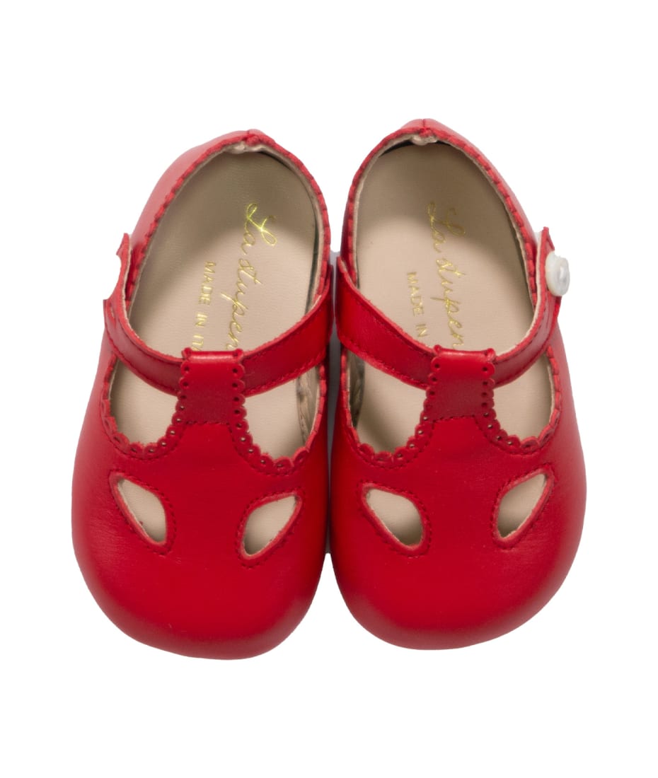 La stupenderia Leather Shoes - Red