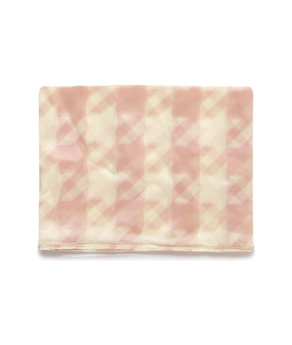 BURBERRY｜SCARVES (Houndstooth Silk Scarf (8081994)) Burberry Silk Scarf With Houndstooth Pattern | italist