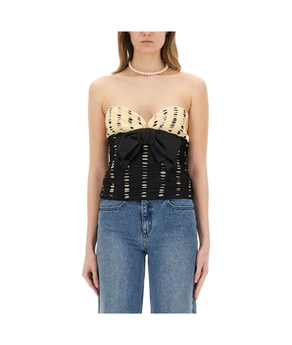 Plusdepois Print Chiffon Top