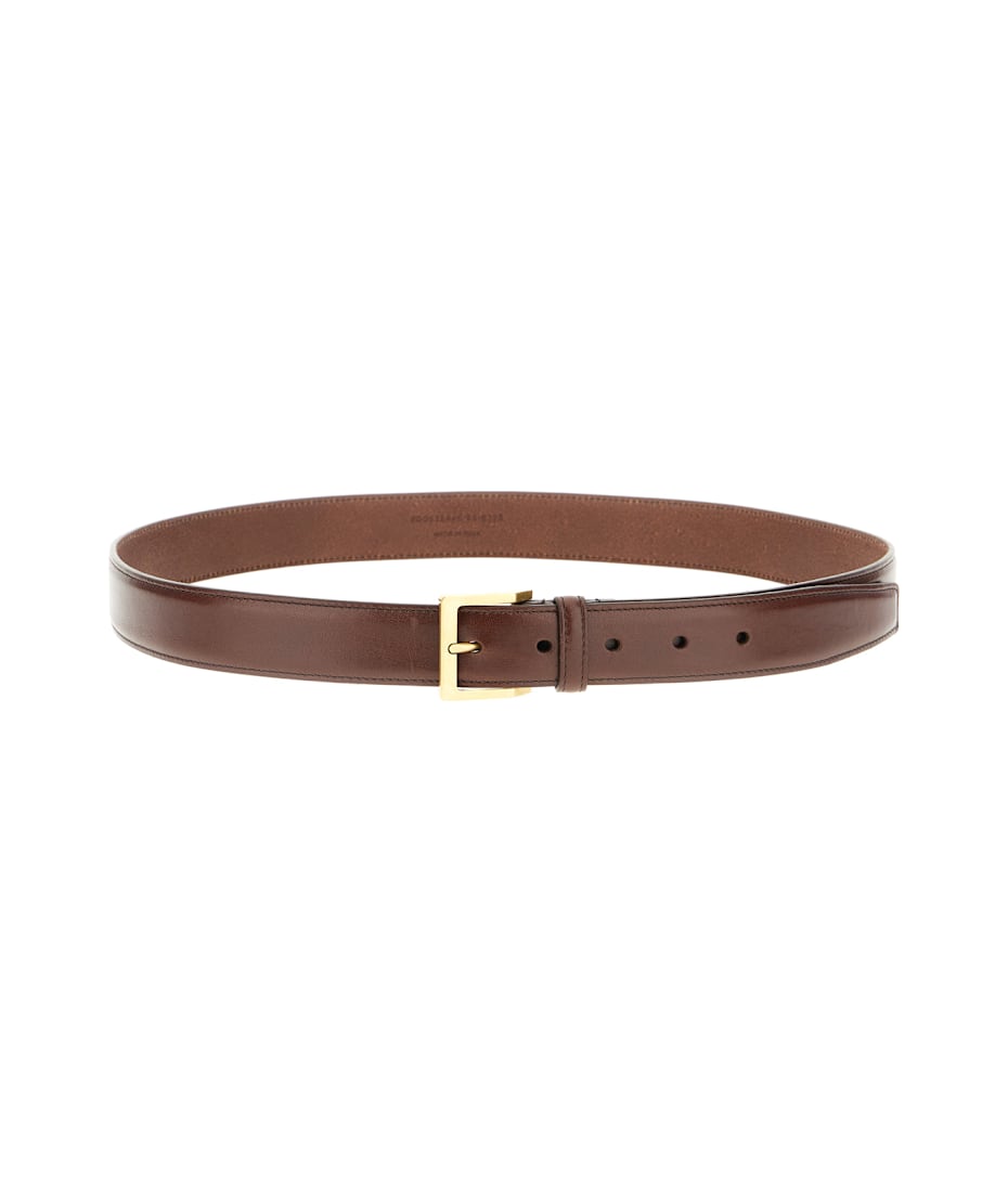 【関税&送料込】Saint Laurent Brown Leather Reversible Belt Saint Laurent Leather Reversible Belt | Brown | FARFETCH