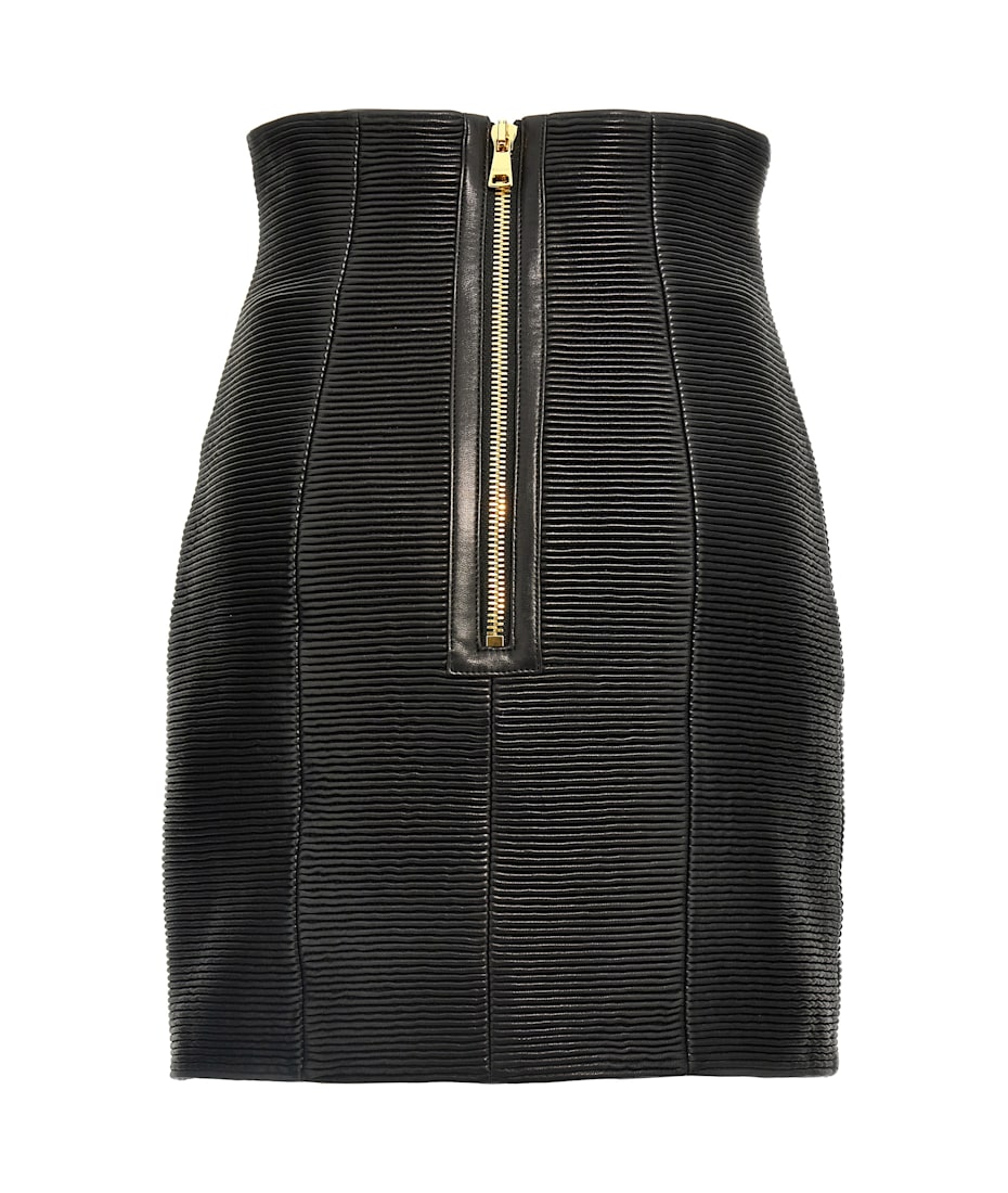 【関税込み】balmain 'HW Rolled' skirt Balmain 'hw Rolled' Skirt | italist