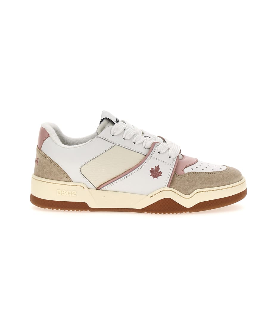 Spiker leather sneakers by Dsquared2