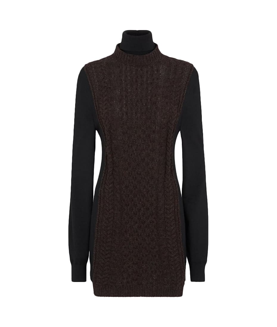 ワンピース Fendi Dark Purple Wool Dress Fendi Dark Purple Wool Dress | italist