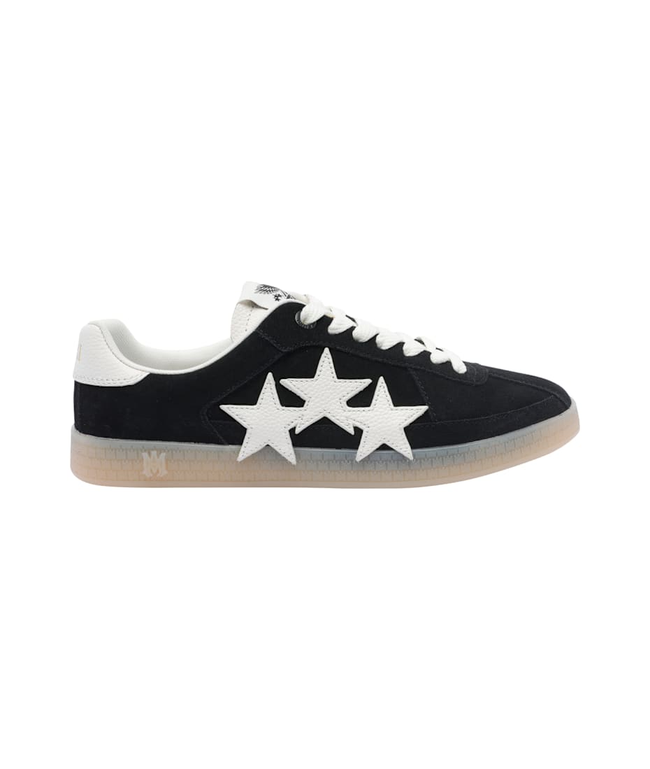 【AMIRI】パシフィック・スターズミックス・レザー・スニーカー PACIFIC - Black | AMIRI