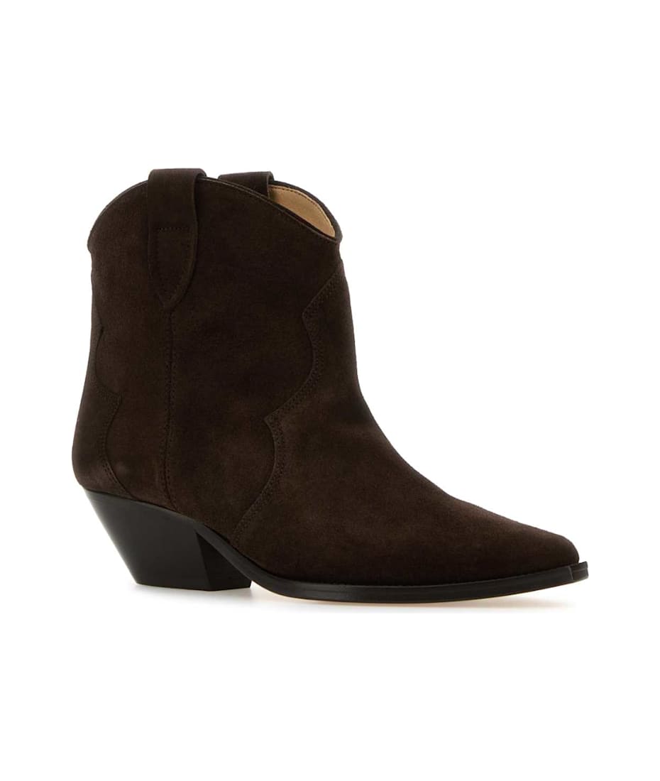 ショートブーツ・ブーティ Isabel Marant Brown Suede Dewina Ankle Boots Isabel Marant Brown Suede Dewina Ankle Boots | italist
