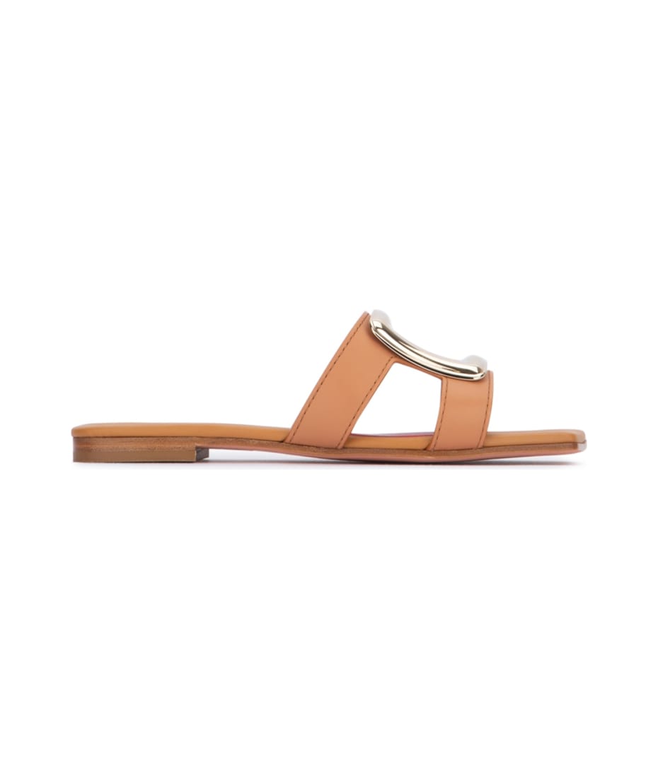 New Metal Buckle Mule