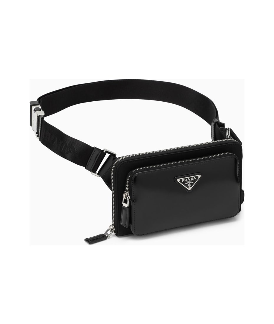 Prada Black Leather Shoulder Bag | italist