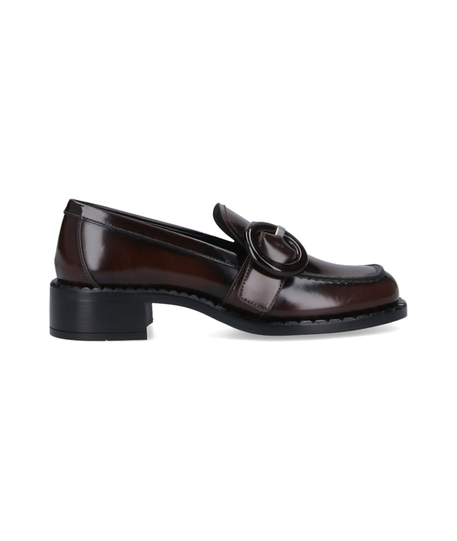 【PRADA】プラダ★CalfLeatherLoafers★カーフレザーローファー Prada Leather calfskin loafers geometric toe | The Fashion