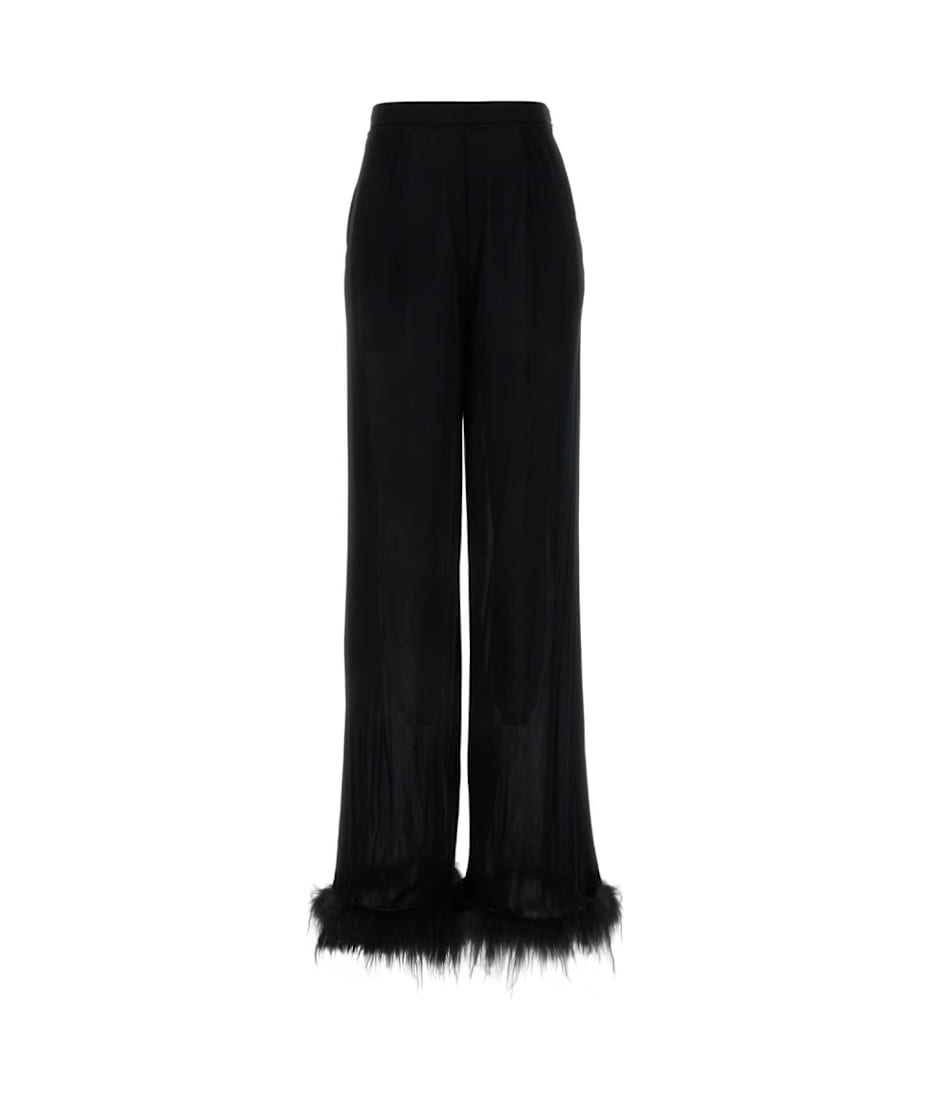 【送料&関税込】Prada Black Satin Wide-leg Pant Prada Black Satin Wide-leg Pant | italist