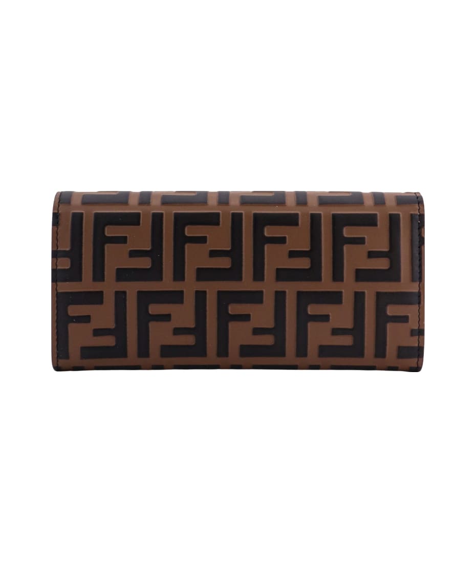 Fendi - FF Diamonds Calfskin Continental Wallet