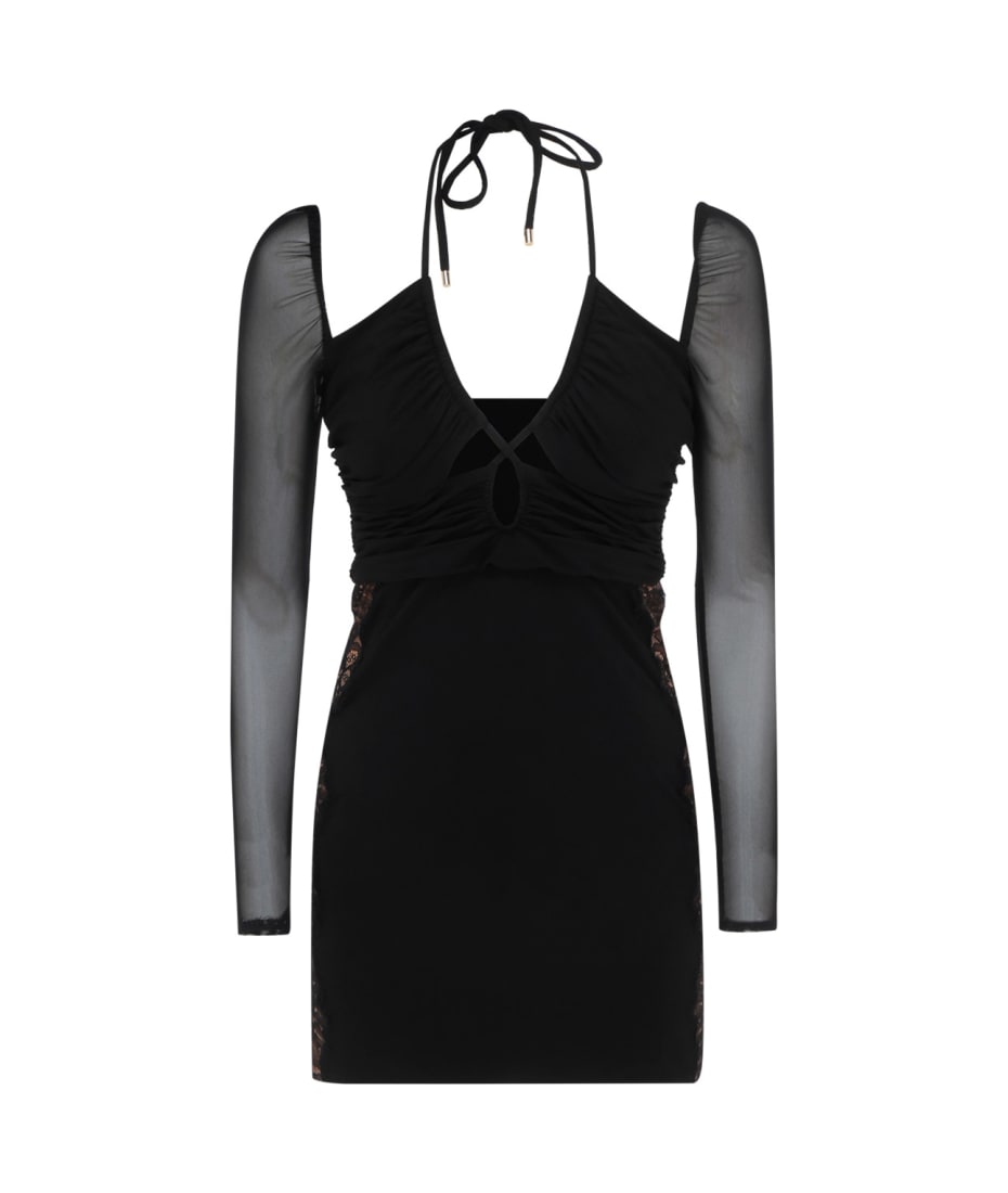 mesh sleeve maxi dress Bebe Women's Rhinestone Mesh Long Sleeve Maxi Dress
