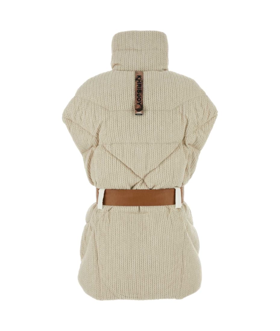 ダウンベスト KHRISJOY Sand knit sleeveless New Iconic down jacket Khrisjoy Sand Knit Sleeveless New Iconic Down Jacket In