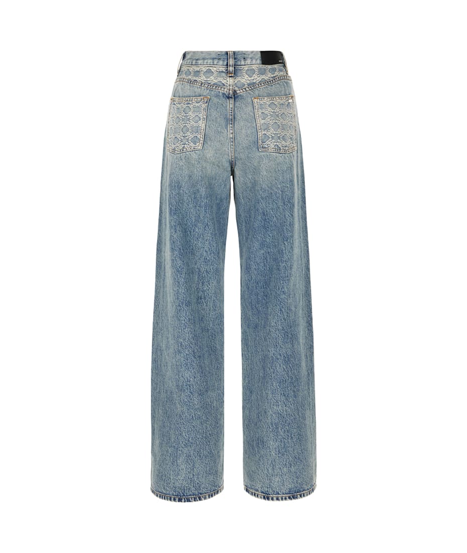デニム・ジーパン Amiri MA QUAD HIGH RISE WIDE JEANS AMIRI - High Rise Denim Wide Jeans Amiri