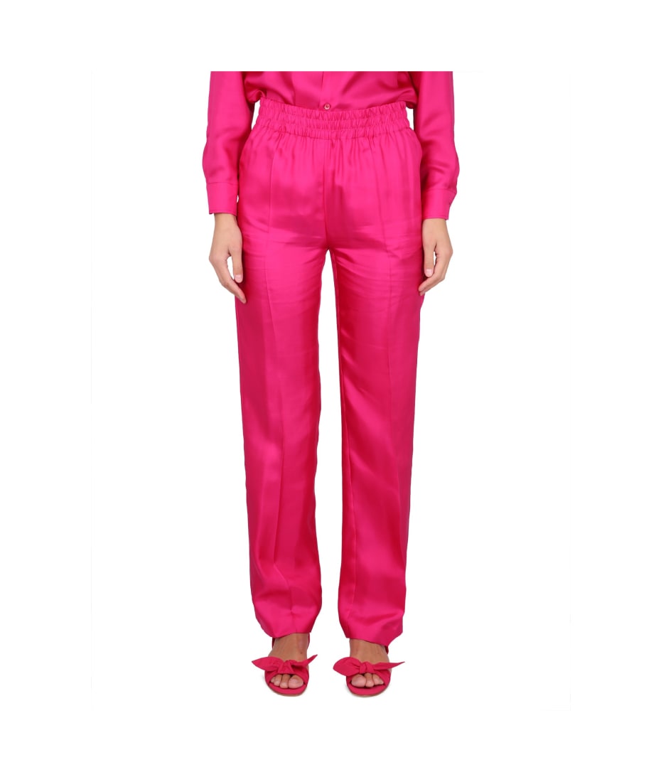 パンツ VALENTINO SS25 Valentino Silk Pants (6B0RB6G09AW UK1) VALENTINO SS25 Valentino Silk Pants (6B0RB6G09AW UK1