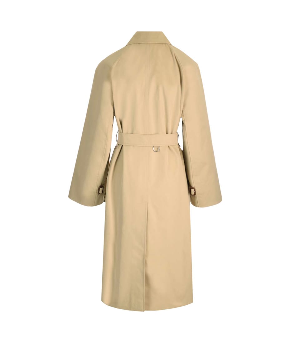 Burberry Trench Coat With Cape Sleeves | italist