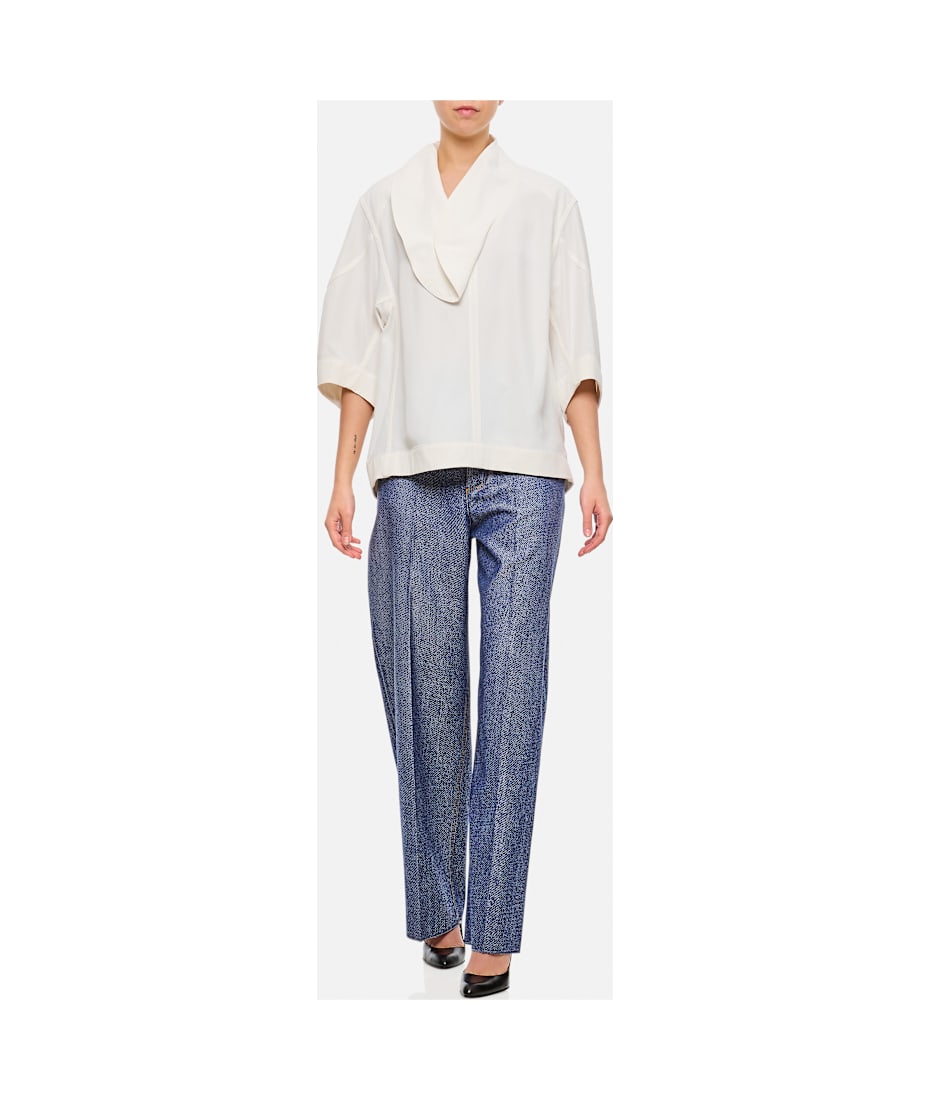 パンツ BOTTEGA VENETA Woman Pants Dove Grey 749965V36C0 2515 BOTTEGA VENETA: pants in silk and viscose - Dove Grey