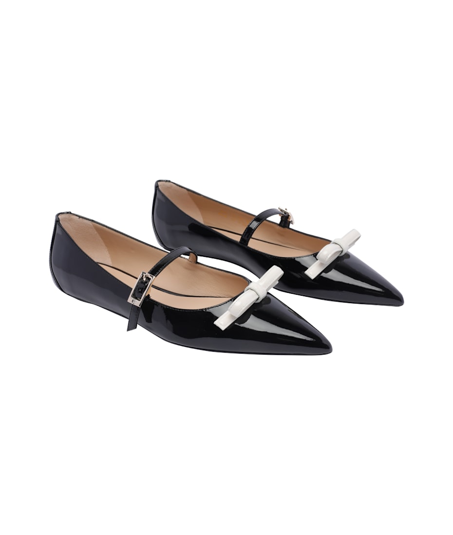 Stuart Weitzman Felicity Bow Mary Jane Ballets | italist