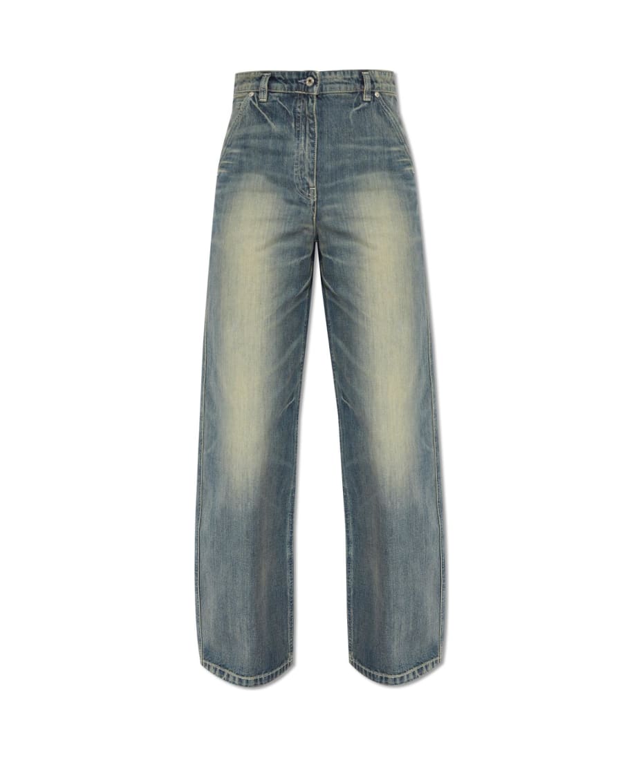 デニム・ジーパン KENZO Women Denim Pants FE52DP2276I7 BLUE AYAME wide jeans in stretch japanese denim | Women's | KENZO