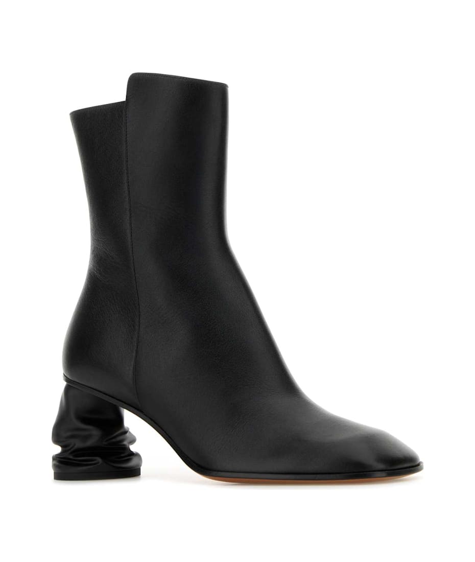 ショートブーツ・ブーティ ALEXANDER MCQUEEN Ankle Boots Women Leather Black/Black Alexander McQueen Black Leather Ankle Boots | italist