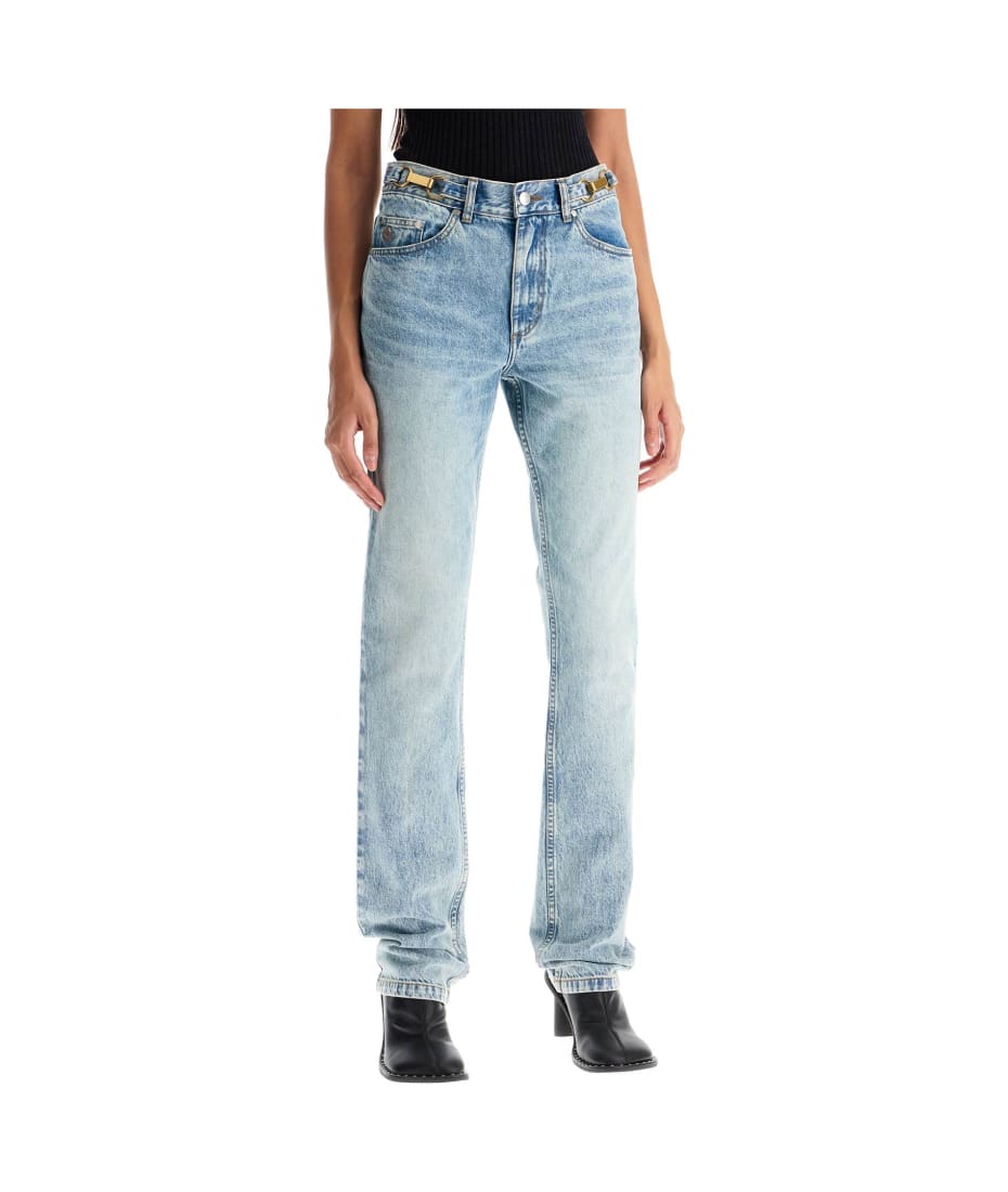 【送料&関税込】Stella McCartney Clasp-embellished Mid-rise Stella McCartney Clasp-embellished Mid-rise Tapered Jeans