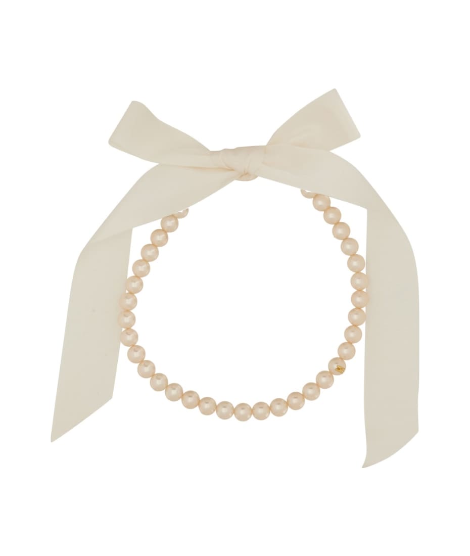 【関税＆送料込み】Moschino Pearl Necklace Moschino Double strand pearl necklace | The Fashion Square