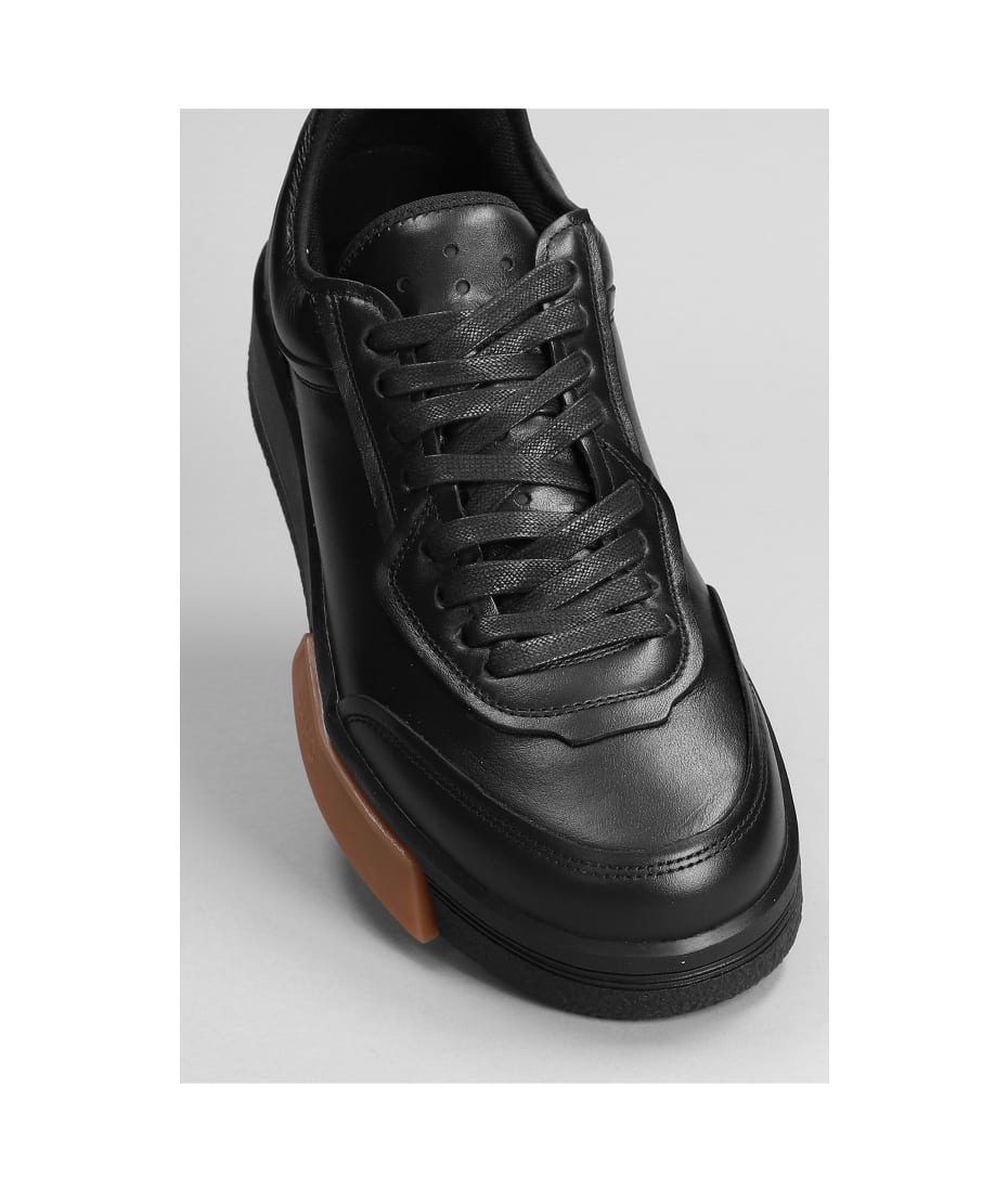 OAMC Cosmos Sneakers In Black Leather | italist