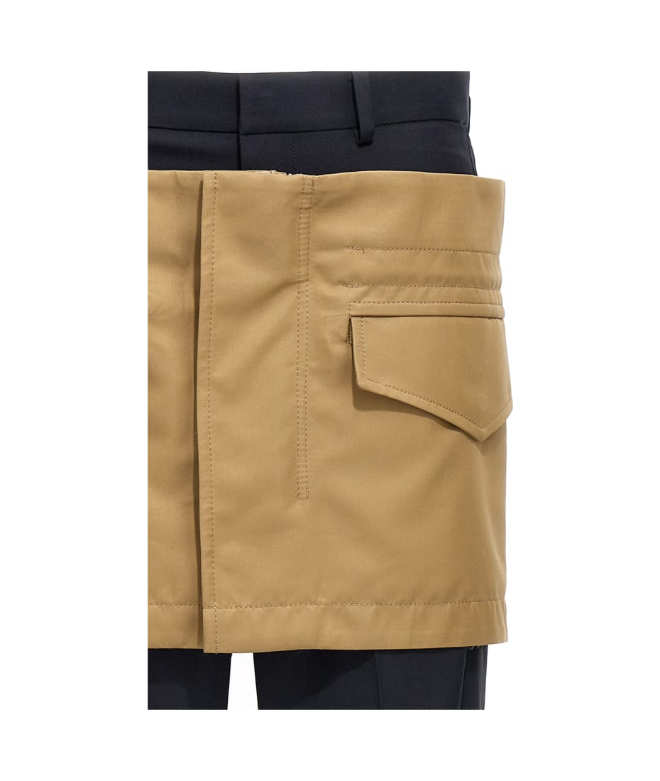 【関税込み】sacai Miniskirt insert pants Sacai Multicolor Miniskirt Insert Pants | ModeSens