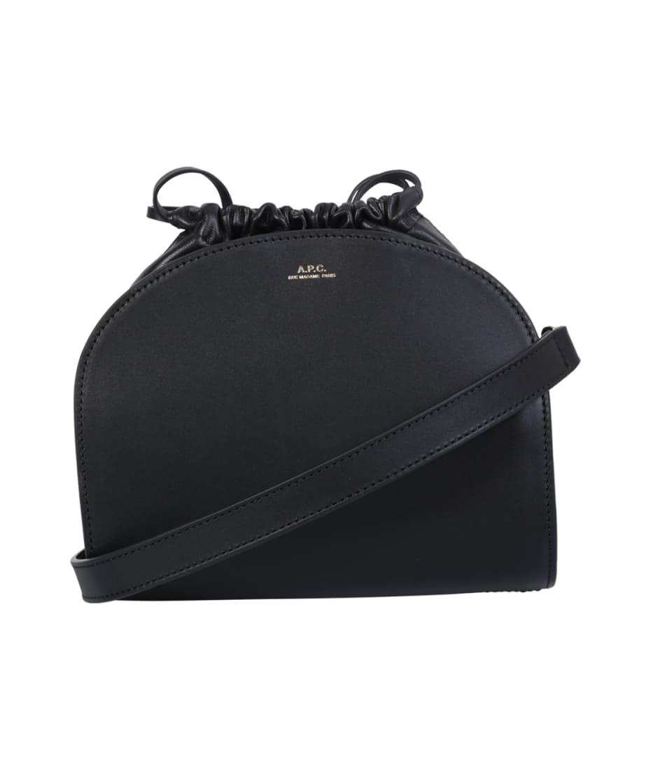 A.P.C. Demi-lune Pochon Mini Bag in Black