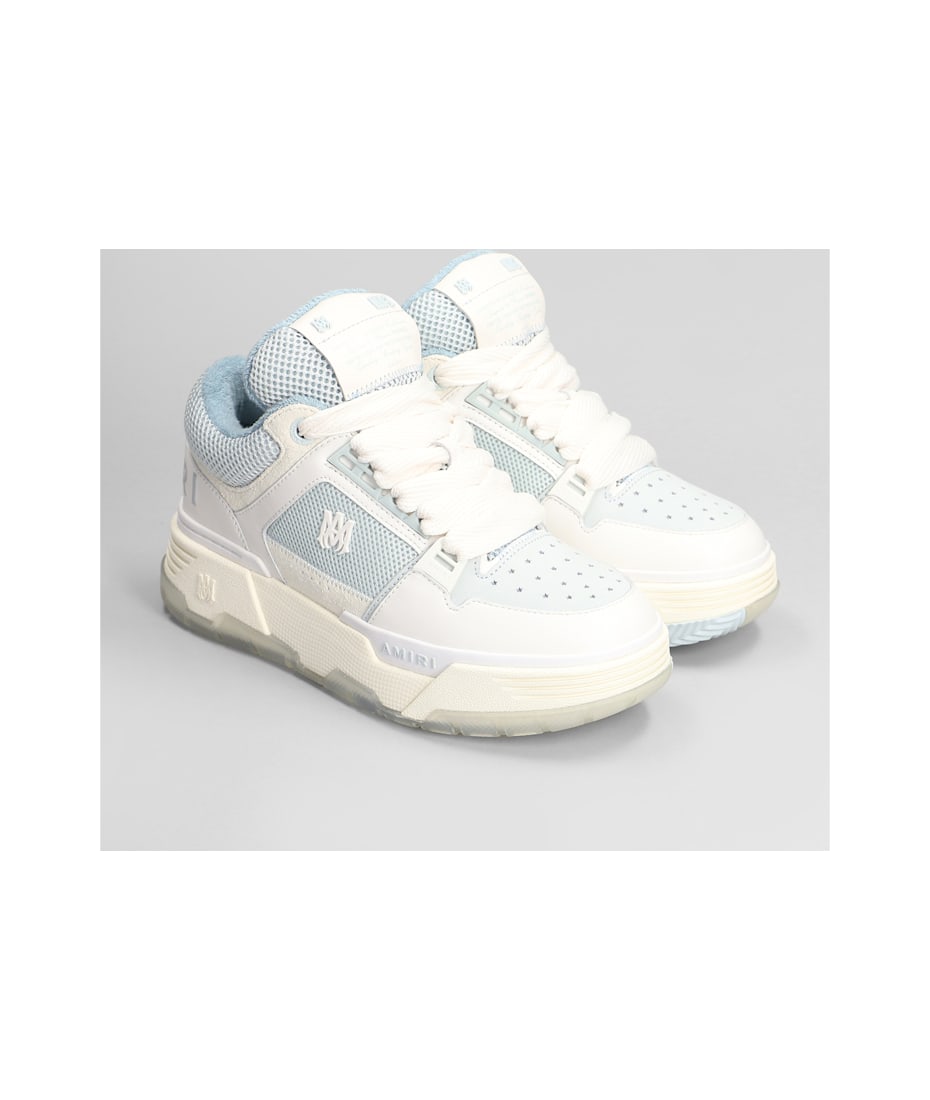 スニーカー AMIRI White Leather And Fabric Ma-1 Sneakers AMIRI Ma 1 Sneakers In White Leather And Fabric | italist