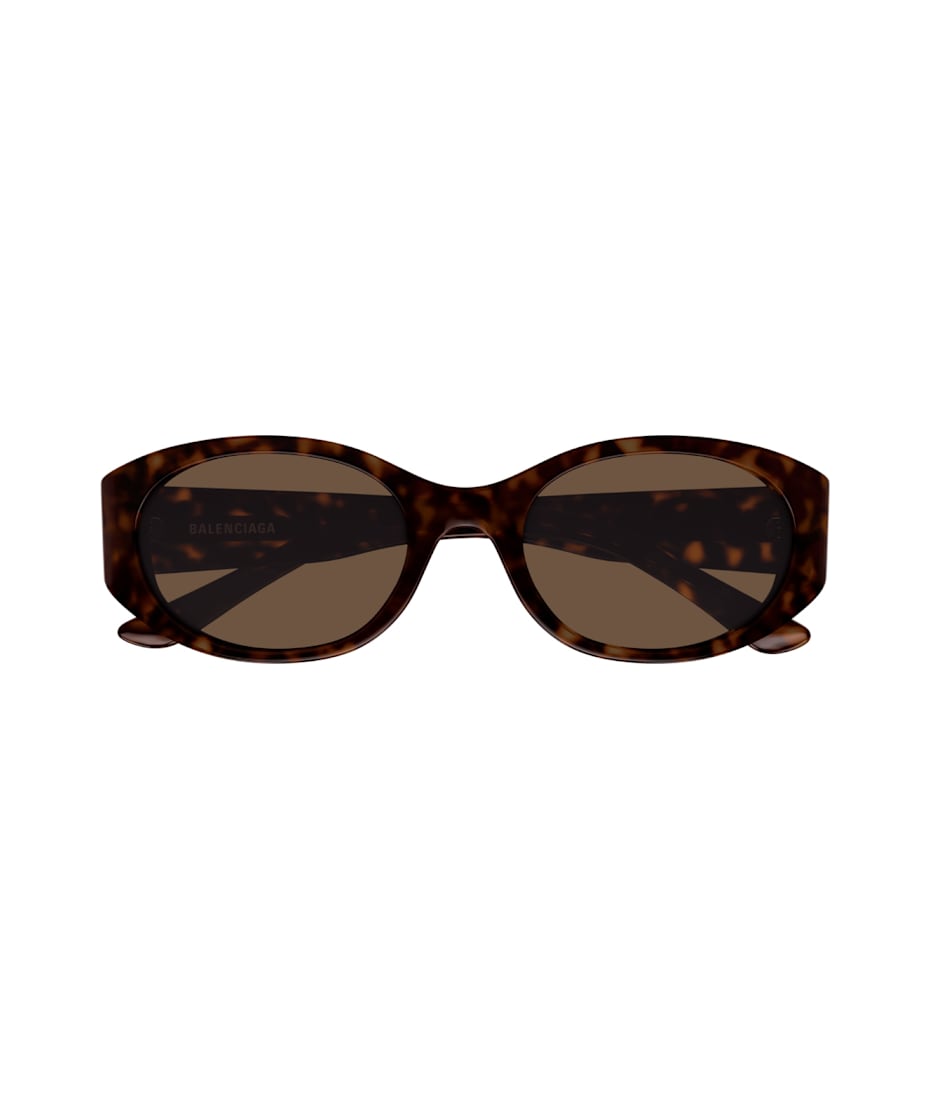 サングラス BALENCIAGA Woman Sunglasses Brown BB0369SK 002 Balenciaga™ BB0369SK Oval Sunglasses | EyeOns.com