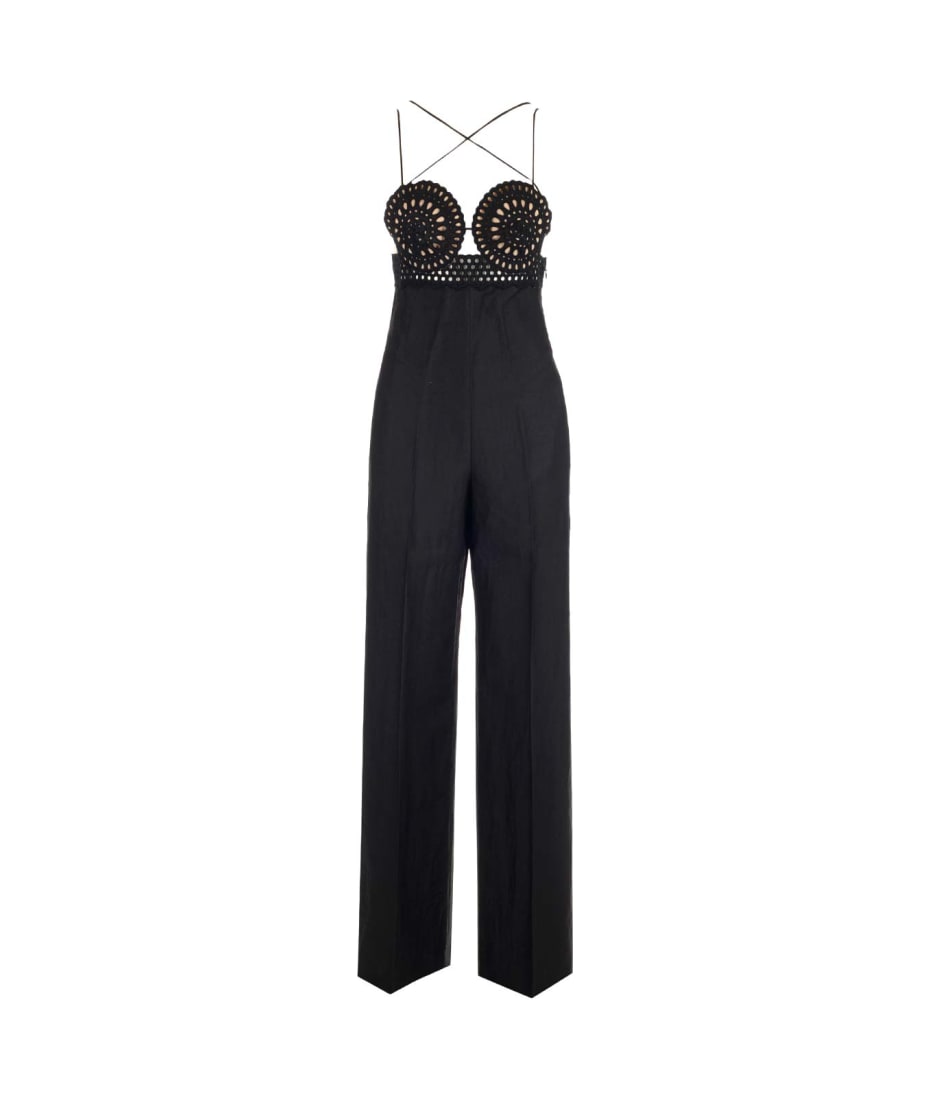 Stella McCartney Black Jumpsuit With Sangallo Bustier ジャンプ