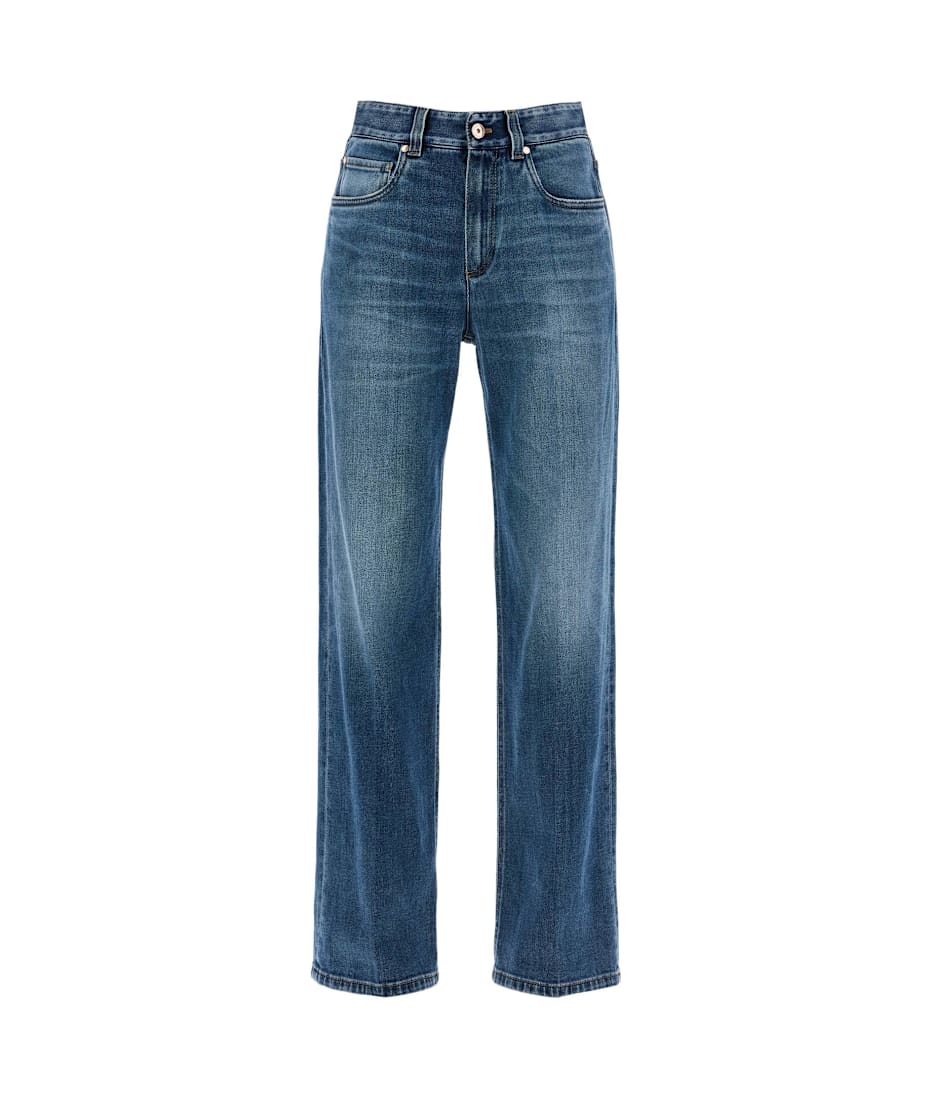 Brunello Cucinelli Blue Cotton Demim Jeans | italist, ALWAYS