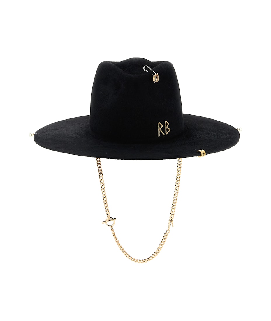 'chain Strap Fedora' Hat