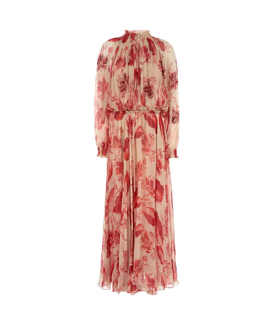 【関税&送料込】Fendi Printed Chiffon Long Dress Fendi Printed Chiffon Long Dress | italist