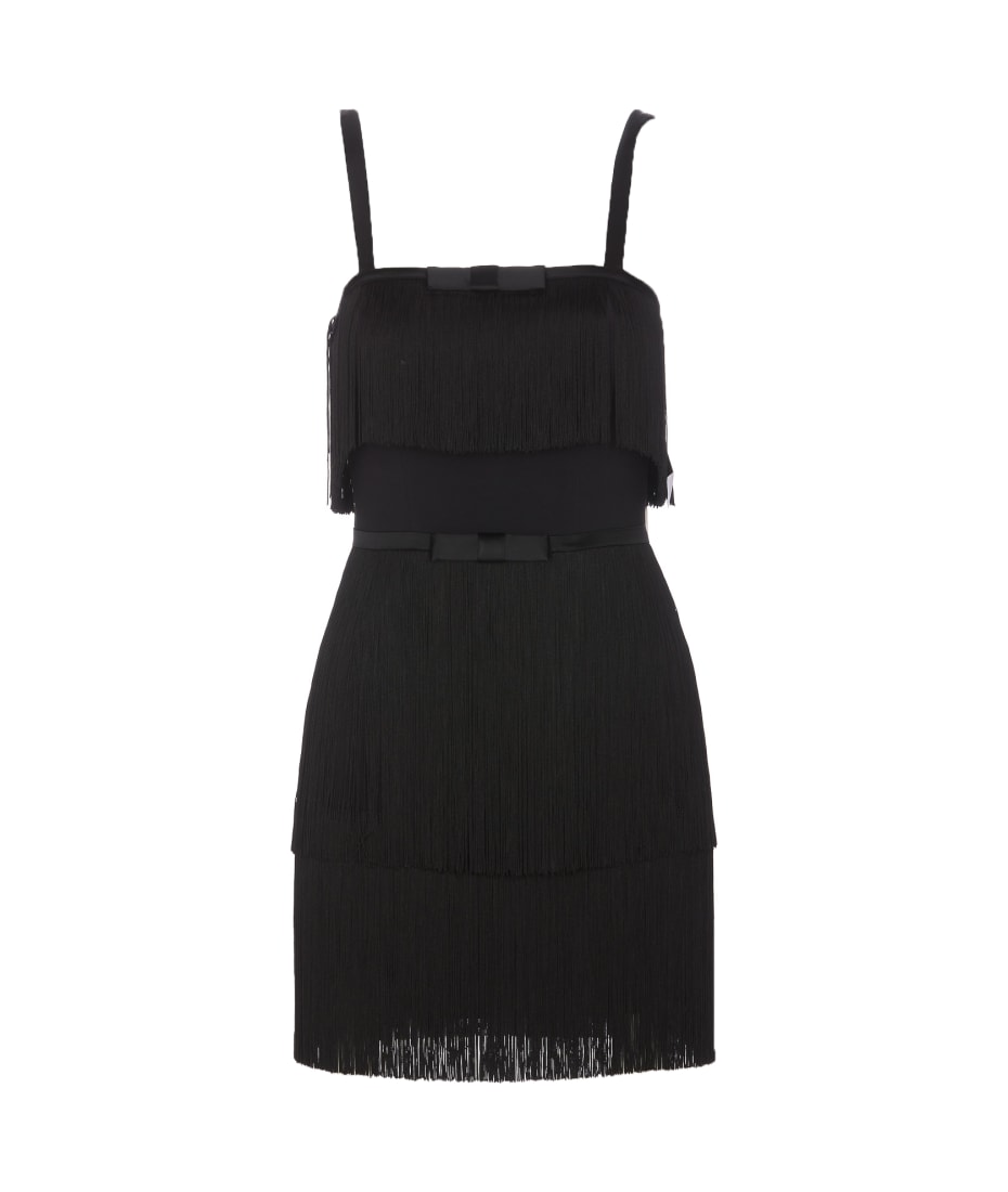 Elisabetta Franchi Fringed Mini Dress | italist