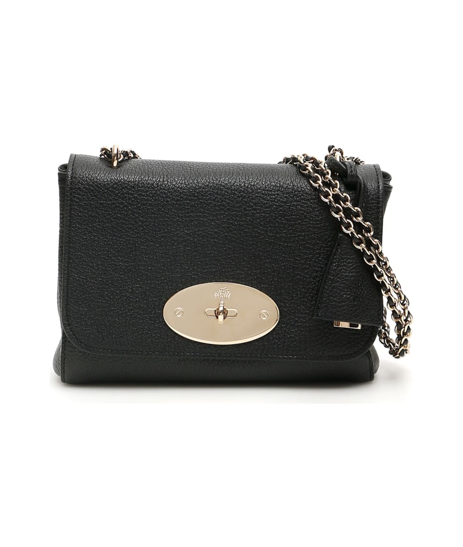 【MULBERRY】Lily Small ショルダーバッグ Mulberry | Lily | Black Glossy Goat | Women