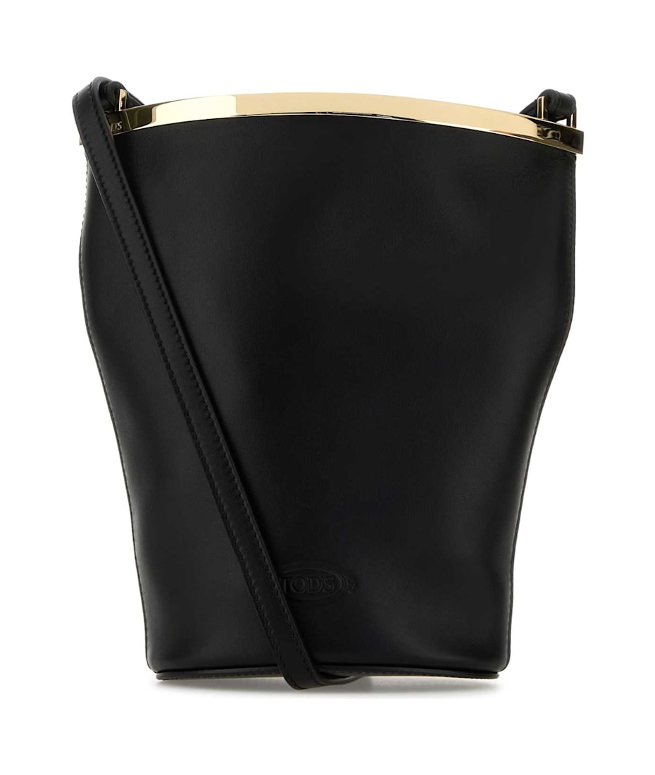Tod's Black Leather Magenta Bucket Bag ショルダーバッグ 通販