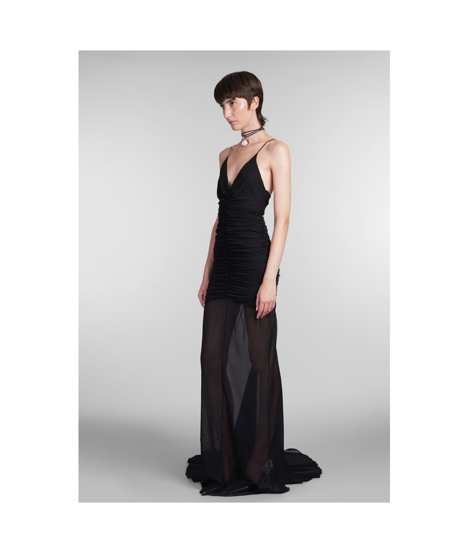 ワンピース GIUSEPPE DI MORABITO Black Jersey Dress with Chain Detail Giuseppe di Morabito Dress Woman In Black Silk | italist